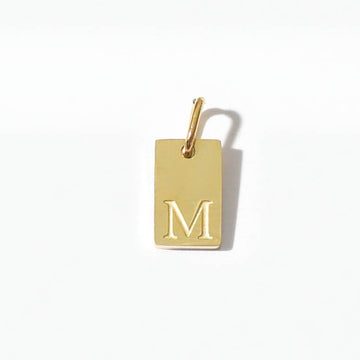 Alphabet M Charm | Gold