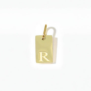 Alphabet R Charm | Gold