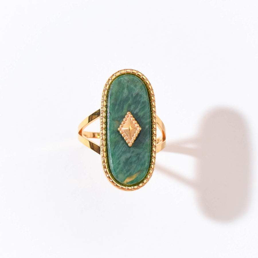 Ellowyn Green Mica Ring