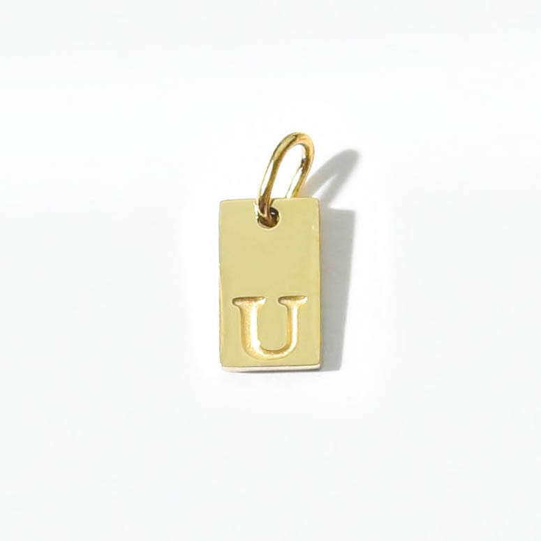 Alphabet U Charm | Gold