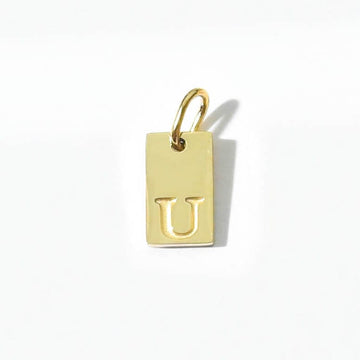 Alphabet U Charm | Gold