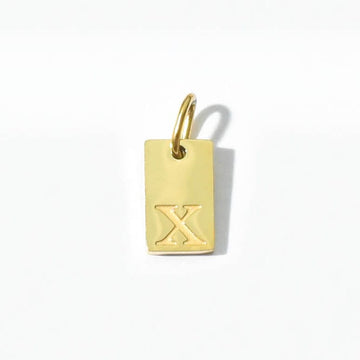 Alphabet X Charm | Gold