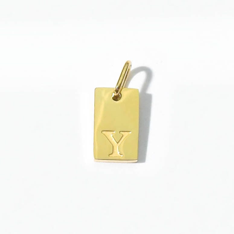 Alphabet Y Charm | Gold