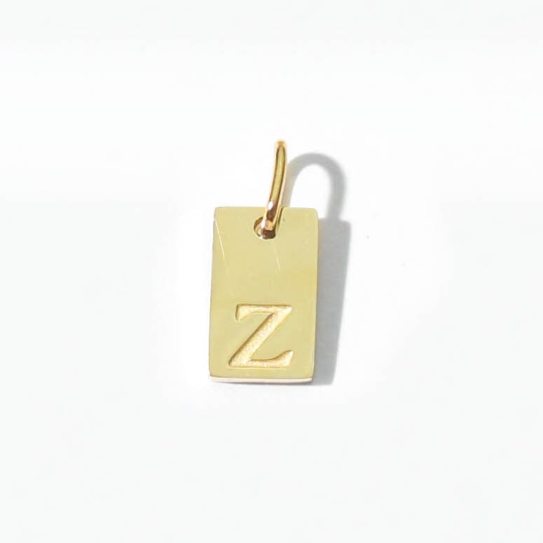 Alphabet Z Charm | Gold