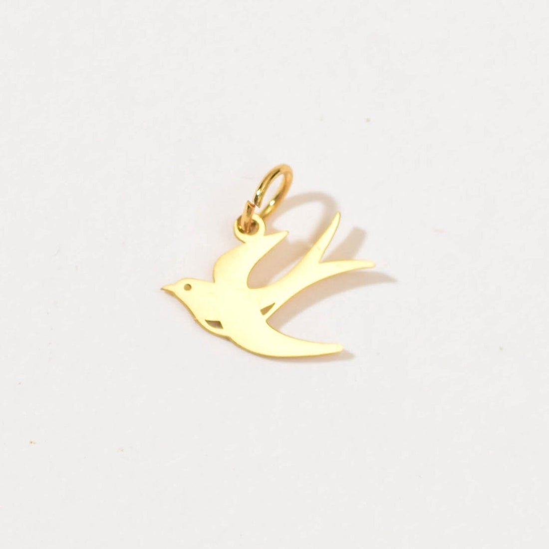 Swallow Charm | Gold