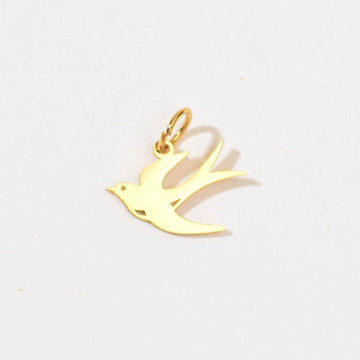 Swallow Charm | Gold