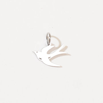 Swallow Charm | Silver