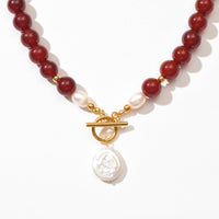 Zhi Red Agate Necklace