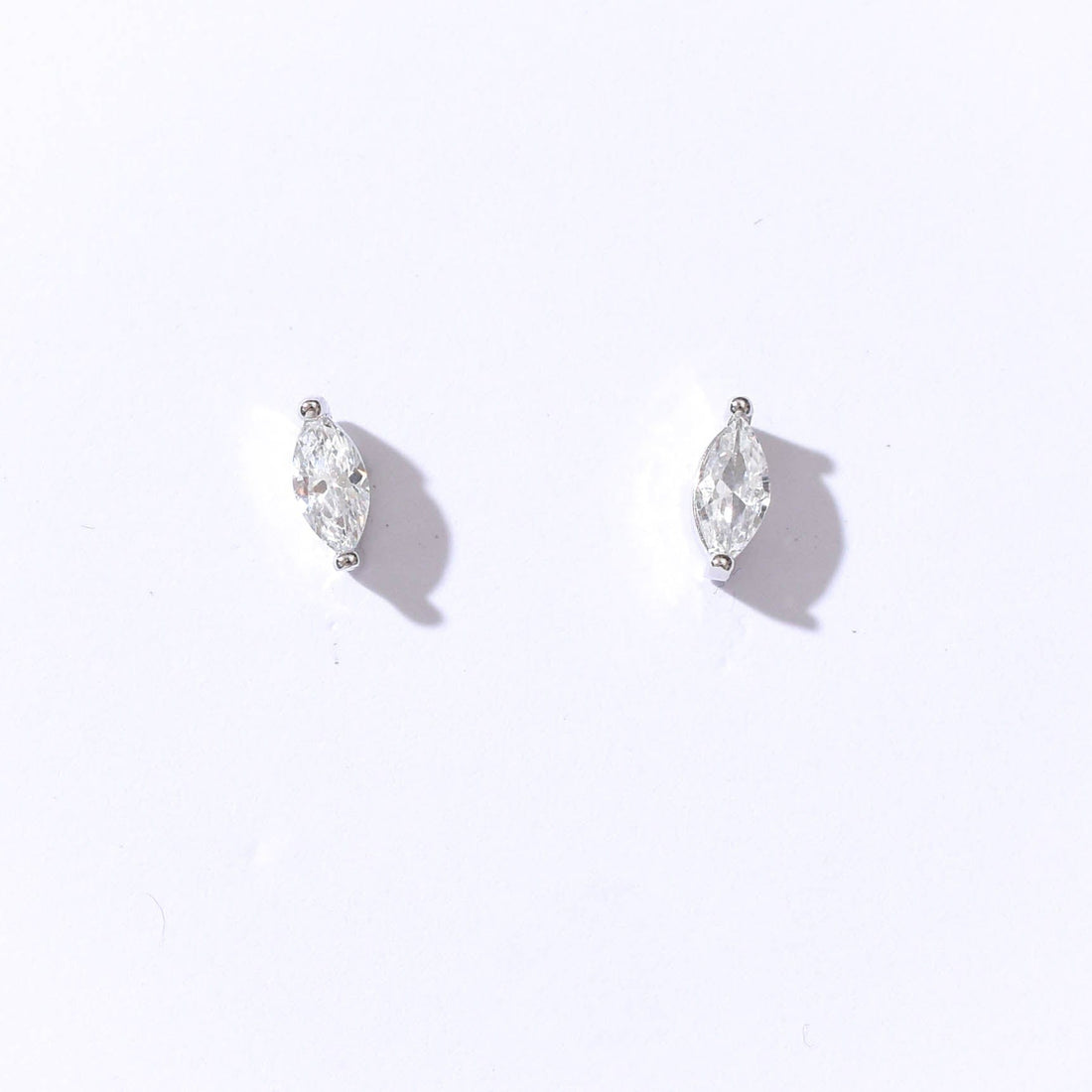 Carmen Marquise Studs | Silver