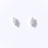 Carmen Marquise Studs | Silver