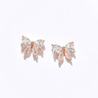 Christy Bow Studs | Warm Gold