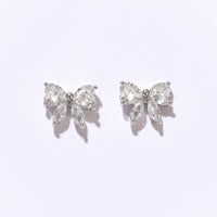 Christy Bow Studs | Silver