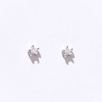 Crystal Star Studs | Silver