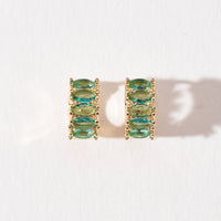 Jada Hoops | Sea Green Gold